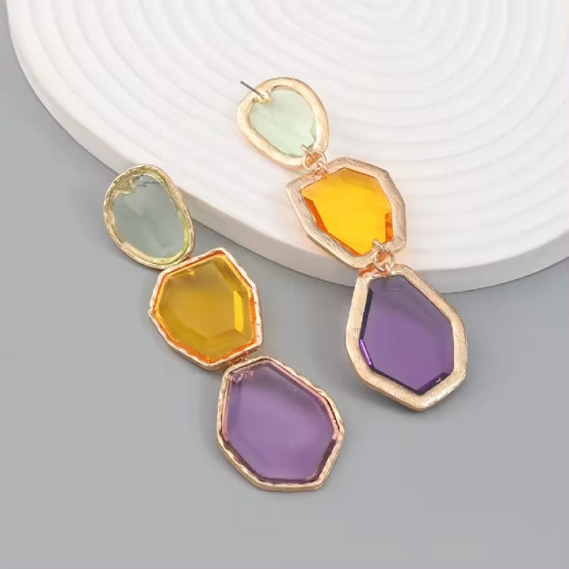 Abstract Resin Earrings