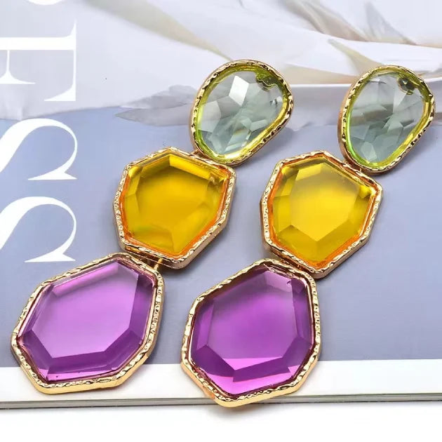 Abstract Resin Earrings
