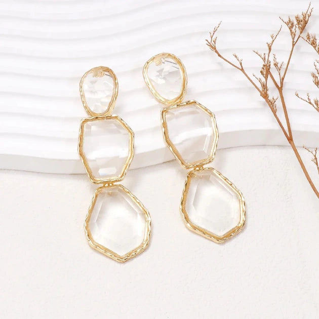 Abstract Resin Earrings