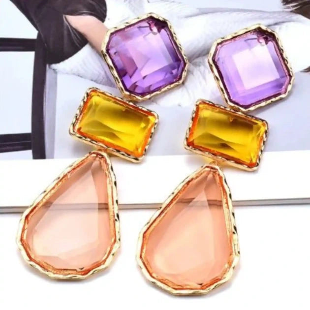 Abstract Resin Earrings