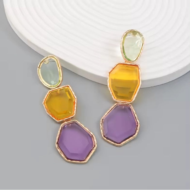 Abstract Resin Earrings