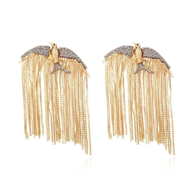 Alara - Wings of Freedom Tassel Earrings