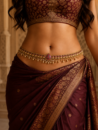 Annakili Vadanam - Original Jadau Kundan Waist Chain