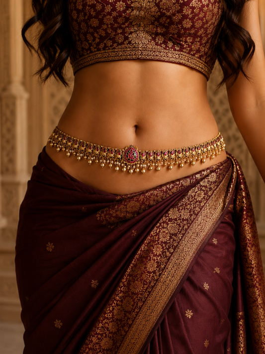 Annakili Vadanam - Original Jadau Kundan Waist Chain