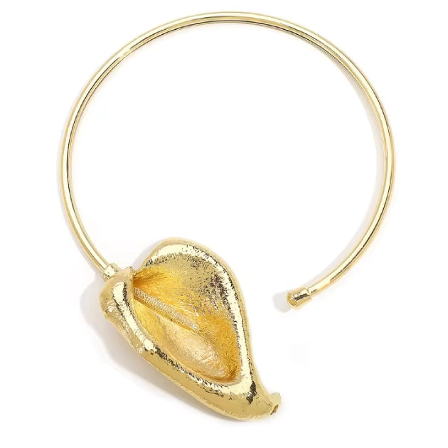 Gold Plated Luxe Anthurim Necklet
