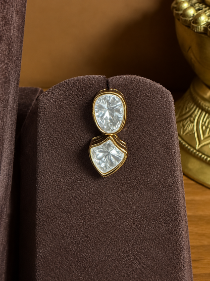 Samaira – Geometric Indo-Western Moissanite Necklace Set
