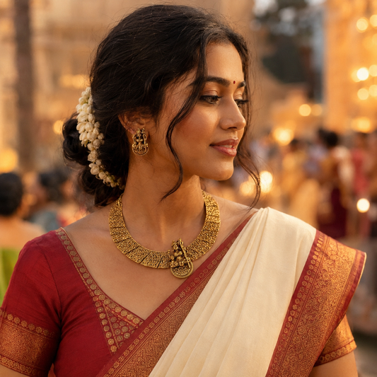 Lalitambika Temple Choker Set