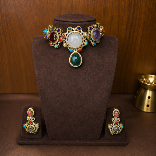 Navrika – Multigem Heritage Choker Set