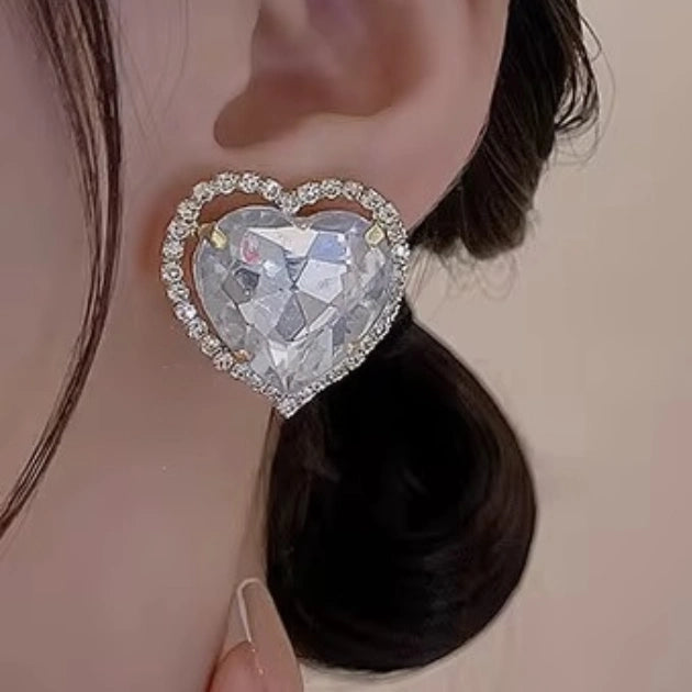 Glowing Heart Studs