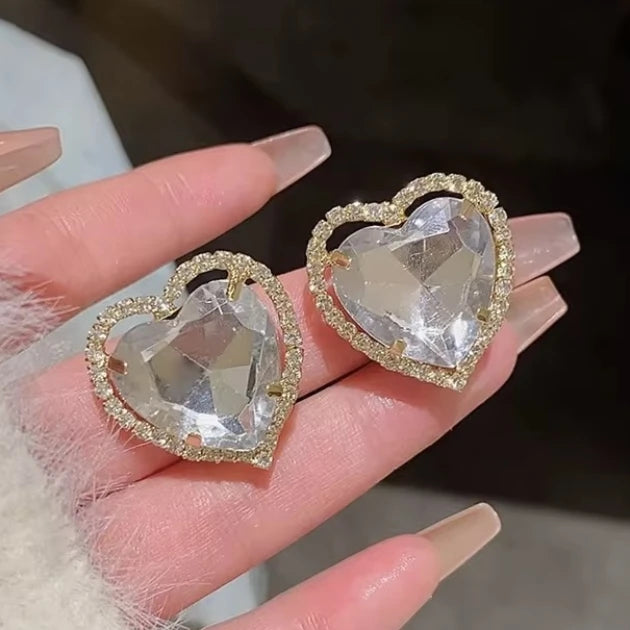 Glowing Heart Studs
