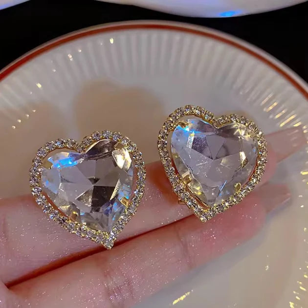 Glowing Heart Studs