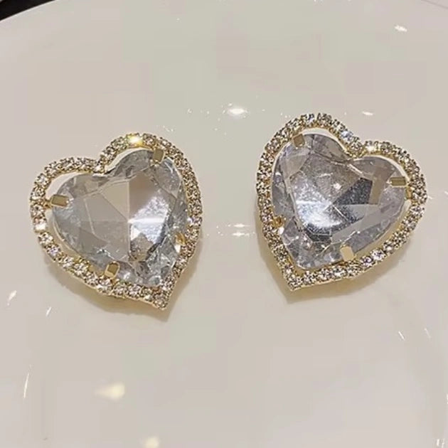Glowing Heart Studs
