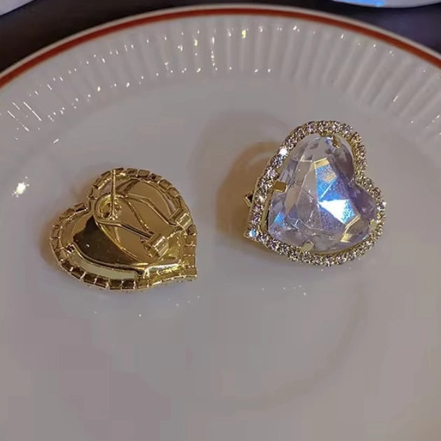 Glowing Heart Studs