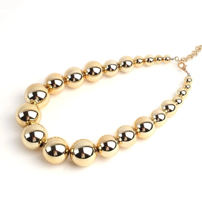 Statement Golden Globe Necklace