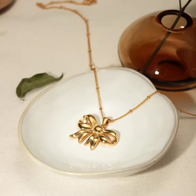 Bow Charm Necklace