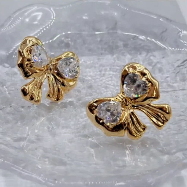 Heartfelt Bow Studs