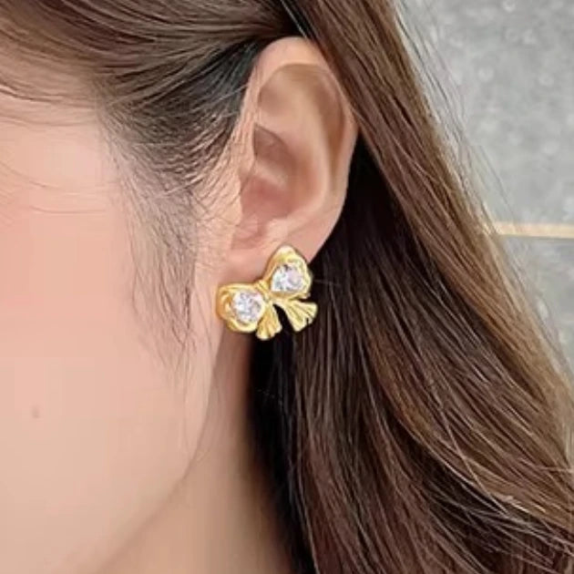 Heartfelt Bow Studs
