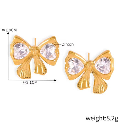Heartfelt Bow Studs
