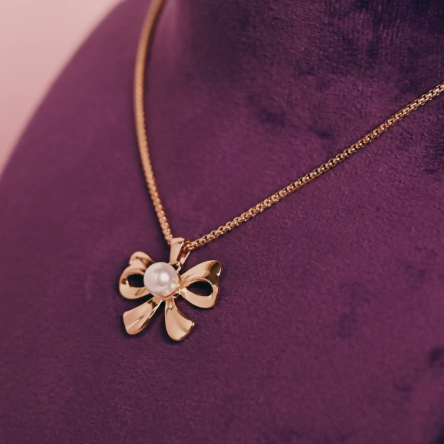 Bow with Pearl Jewellery Set