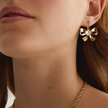 Bow with Pearl Jewellery Set