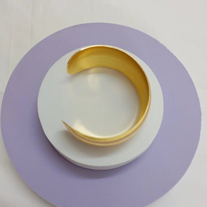 Eterna Aureum Brass Cuff - 18k Gold Plated