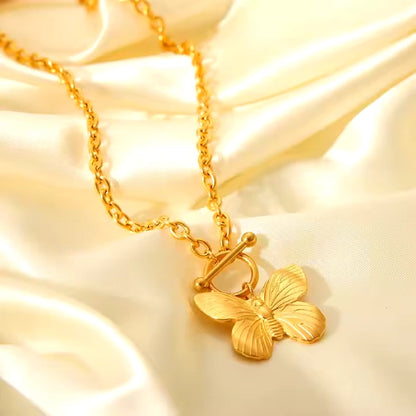 Butterfly Pendant with Chain
