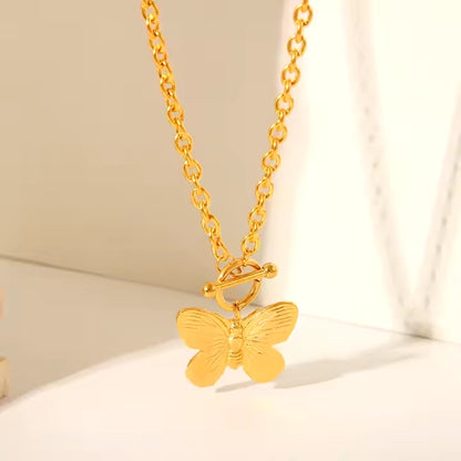 Butterfly Pendant with Chain