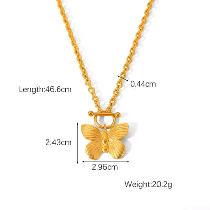 Butterfly Pendant with Chain