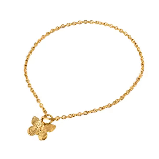 Butterfly Pendant with Chain