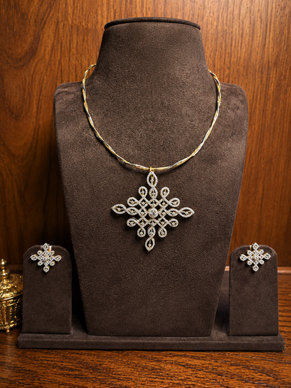Kolam Twinline Necklace Set