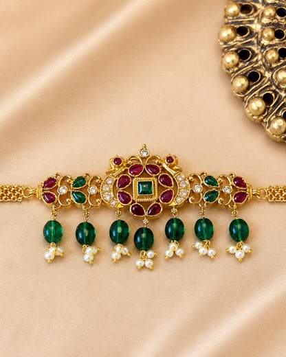 Pushpa Pakshi Kanthi - Jadau Minimalist Choker Set