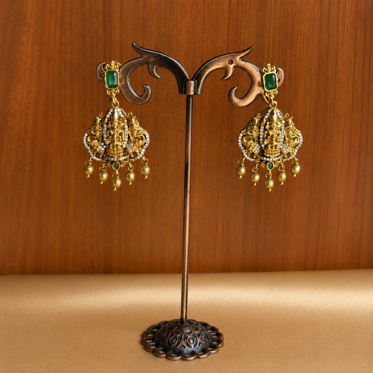 Shri Lakshmi Venkatesha Vaibhava - Micro Gold Plated Necklace Set.