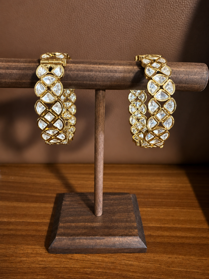 Taarini – Real Moissanite Polki Statement Kada