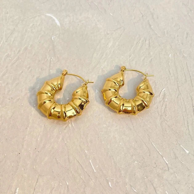 Croissant Gold Hoops