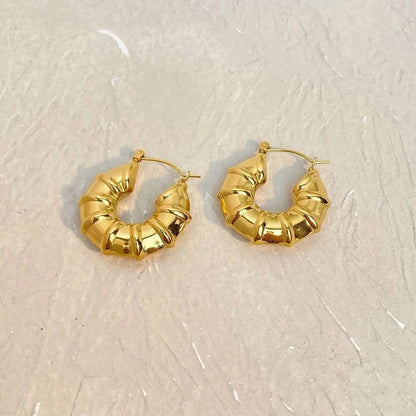 Croissant Gold Hoops