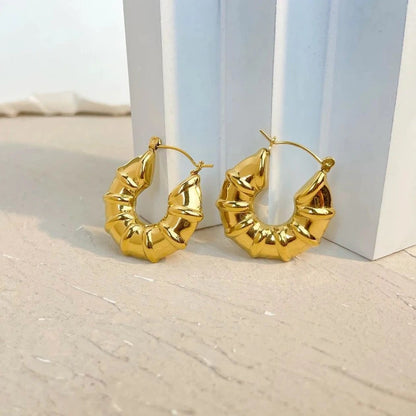 Croissant Gold Hoops