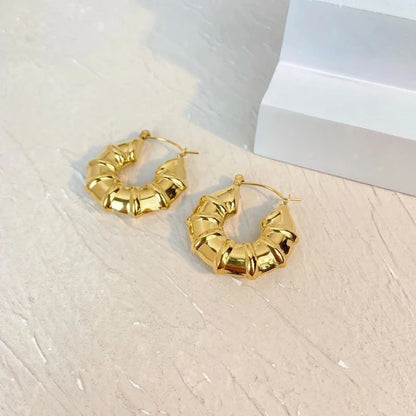 Croissant Gold Hoops