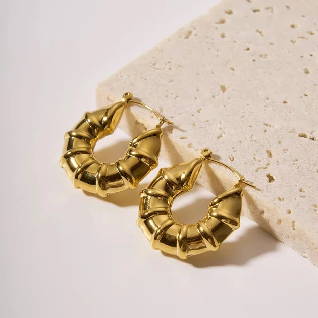 Croissant Gold Hoops