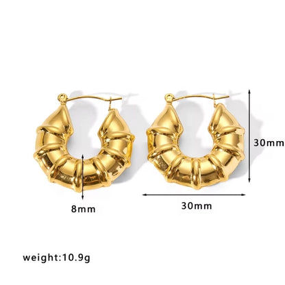 Croissant Gold Hoops