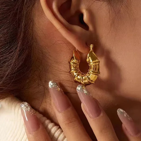 Croissant Gold Hoops
