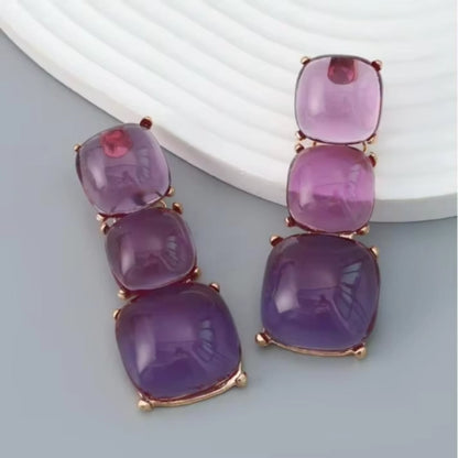 Colorful Trio Square Drops