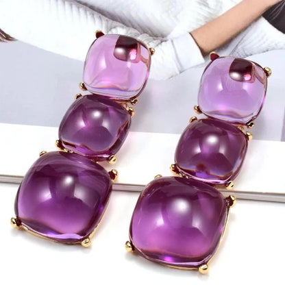 Colorful Trio Square Drops