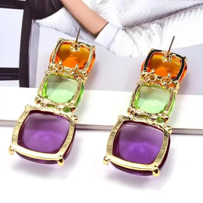 Colorful Trio Square Drops