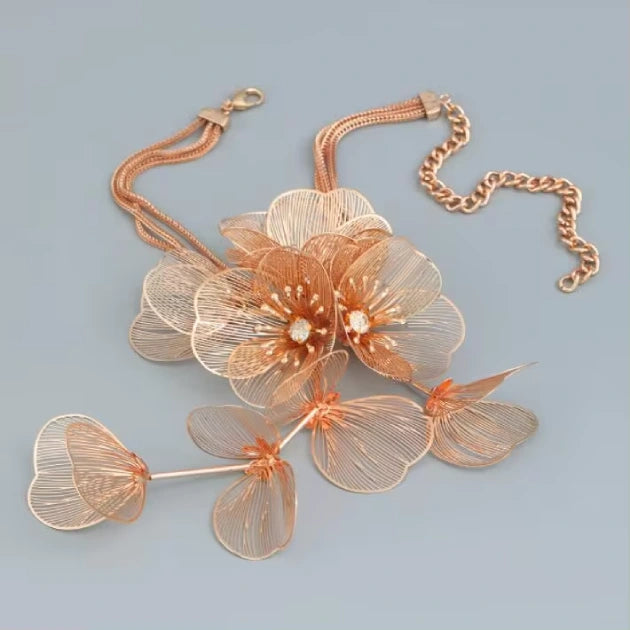 Luxe Blooming Statement Necklace