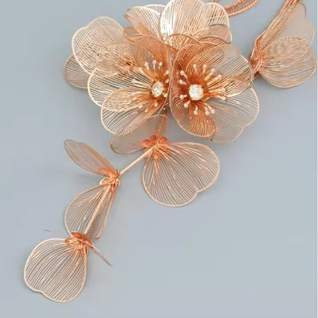 Luxe Blooming Statement Necklace