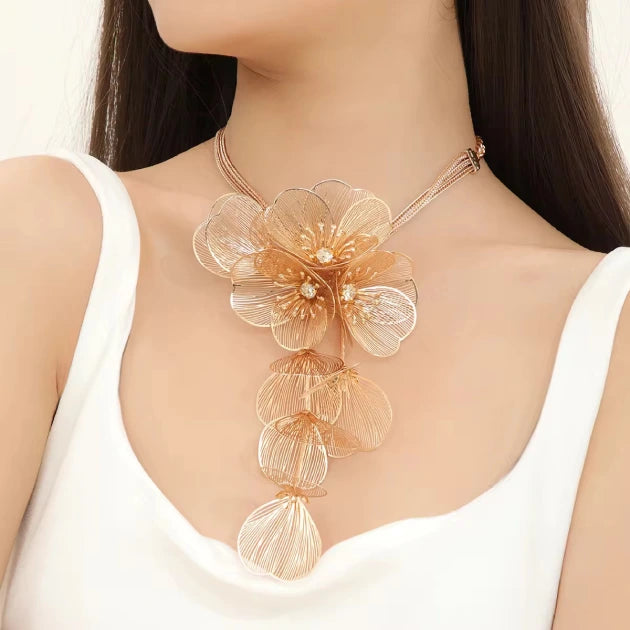 Luxe Blooming Statement Necklace