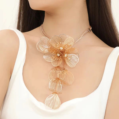 Luxe Blooming Statement Necklace