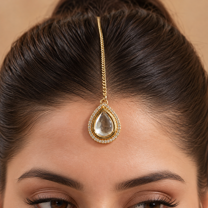 Aratrika - Real Kundan Maang Tikka