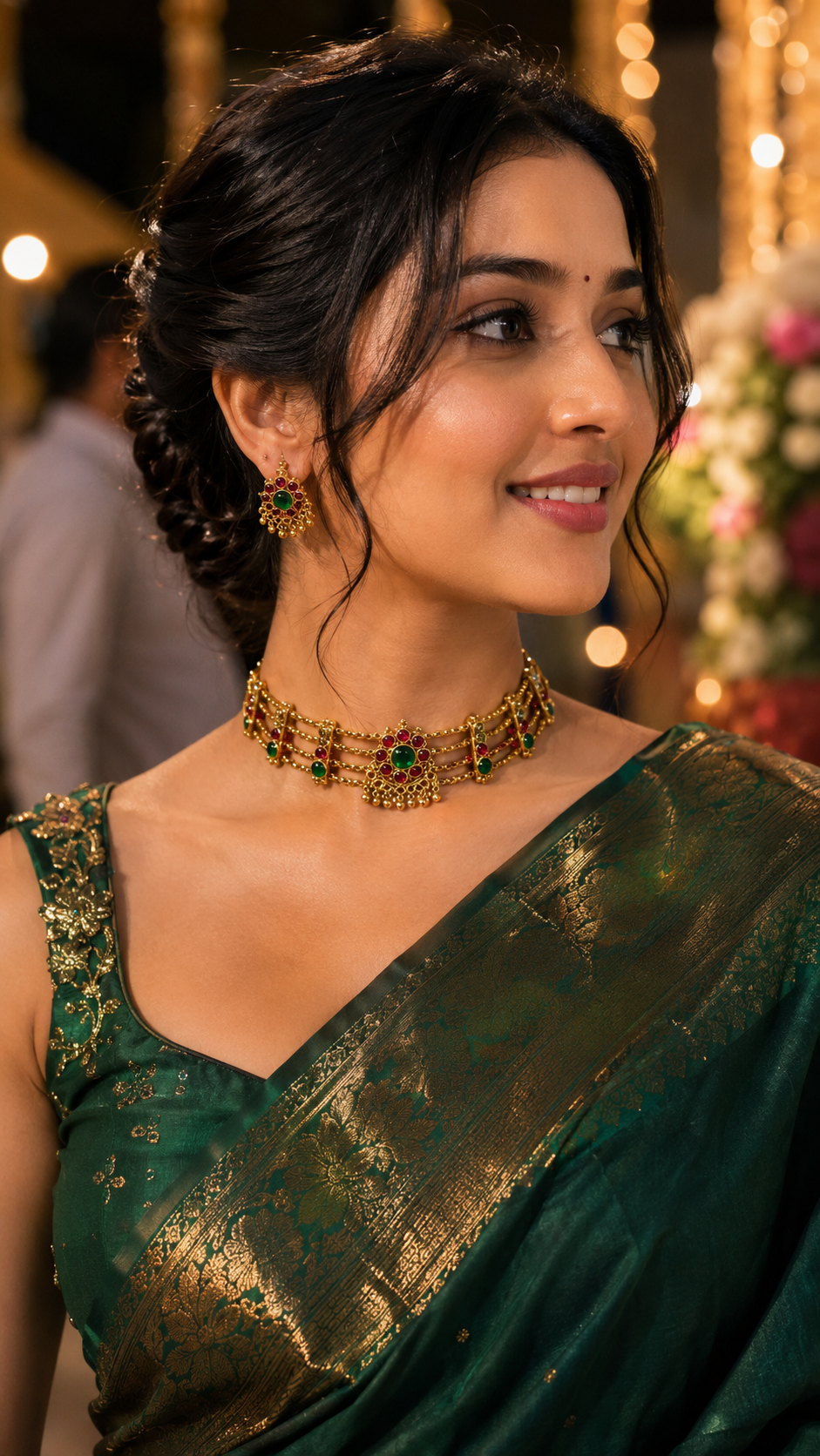 Rathna Kanti - Temple Kemp Choker Set.