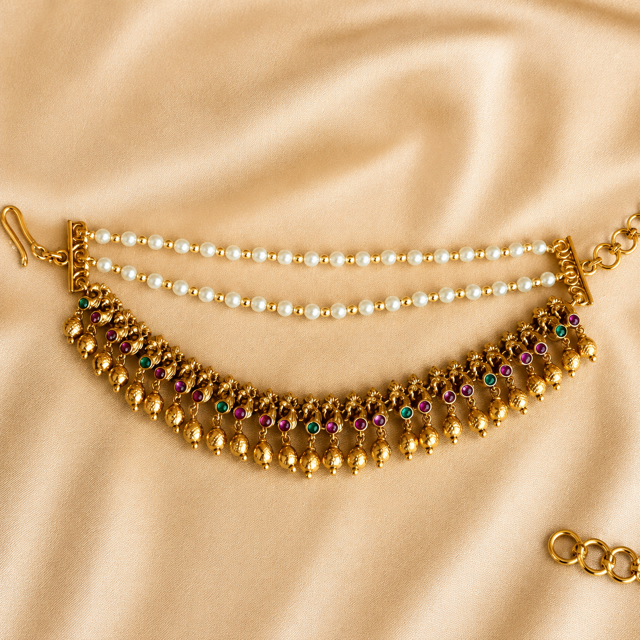 Karnika Maattil – Jadau Kundan Ear Chain